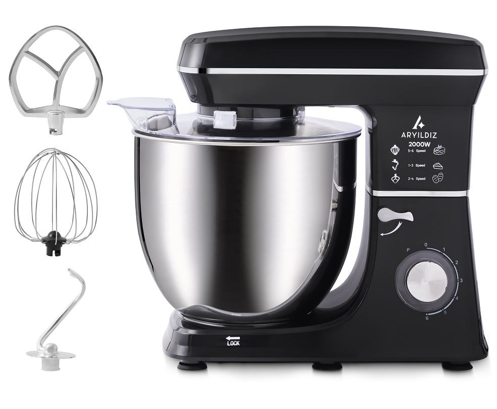 Aryıldız 153AR305805 HomeChef XXL 10 Lt Stand Mixer Siyah