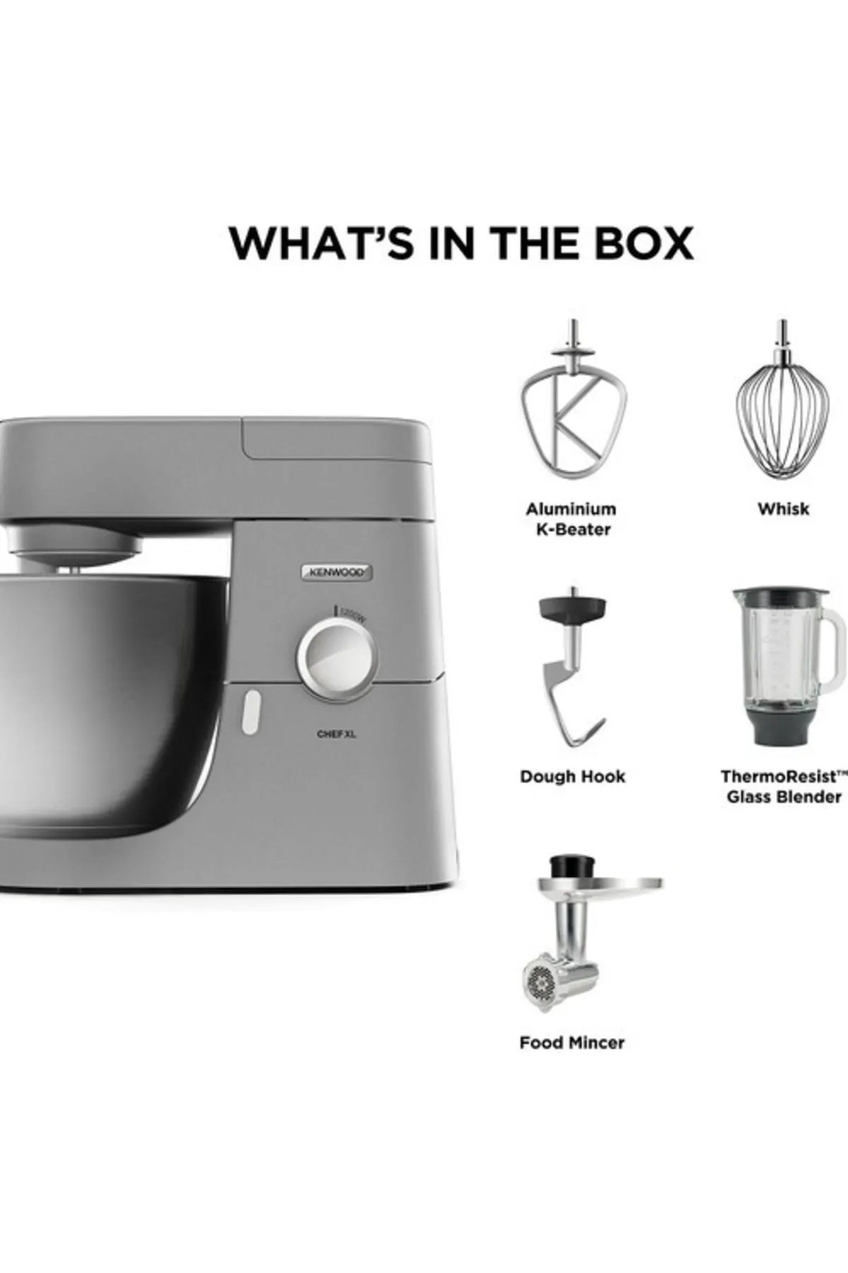 Kenwood KVL4170S Chef XL 1200 Watt 6,7 Litre Mutfak Şefi Stand Mikser 3