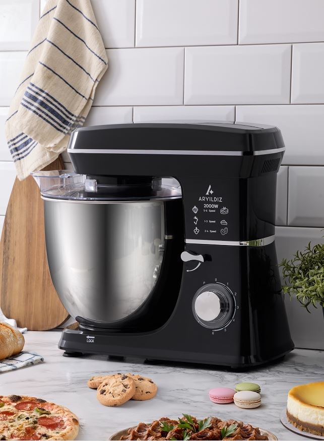 Aryıldız 153AR305805 HomeChef XXL 10 Lt Stand Mixer Siyah 4