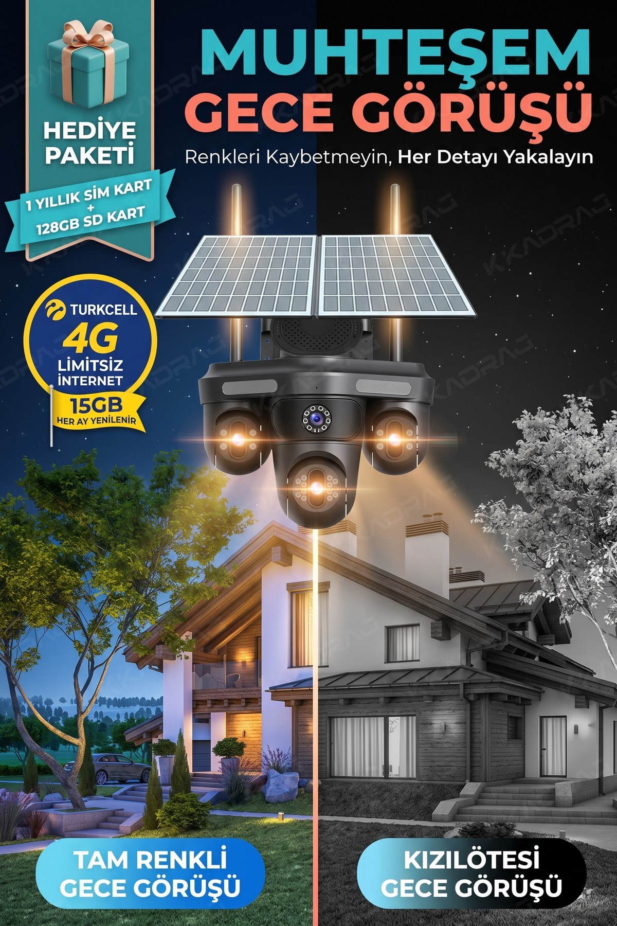 Tam Renkli Gece Görüşü ve Çift Işık