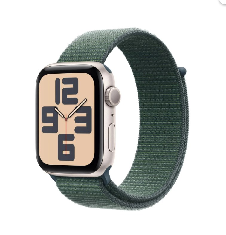 Apple Watch SE 40 MM Almym Kasa Spor MXEH3TU/A (Apple Türkiye Garantili) Yıldız Işığı - Göl Yeşili