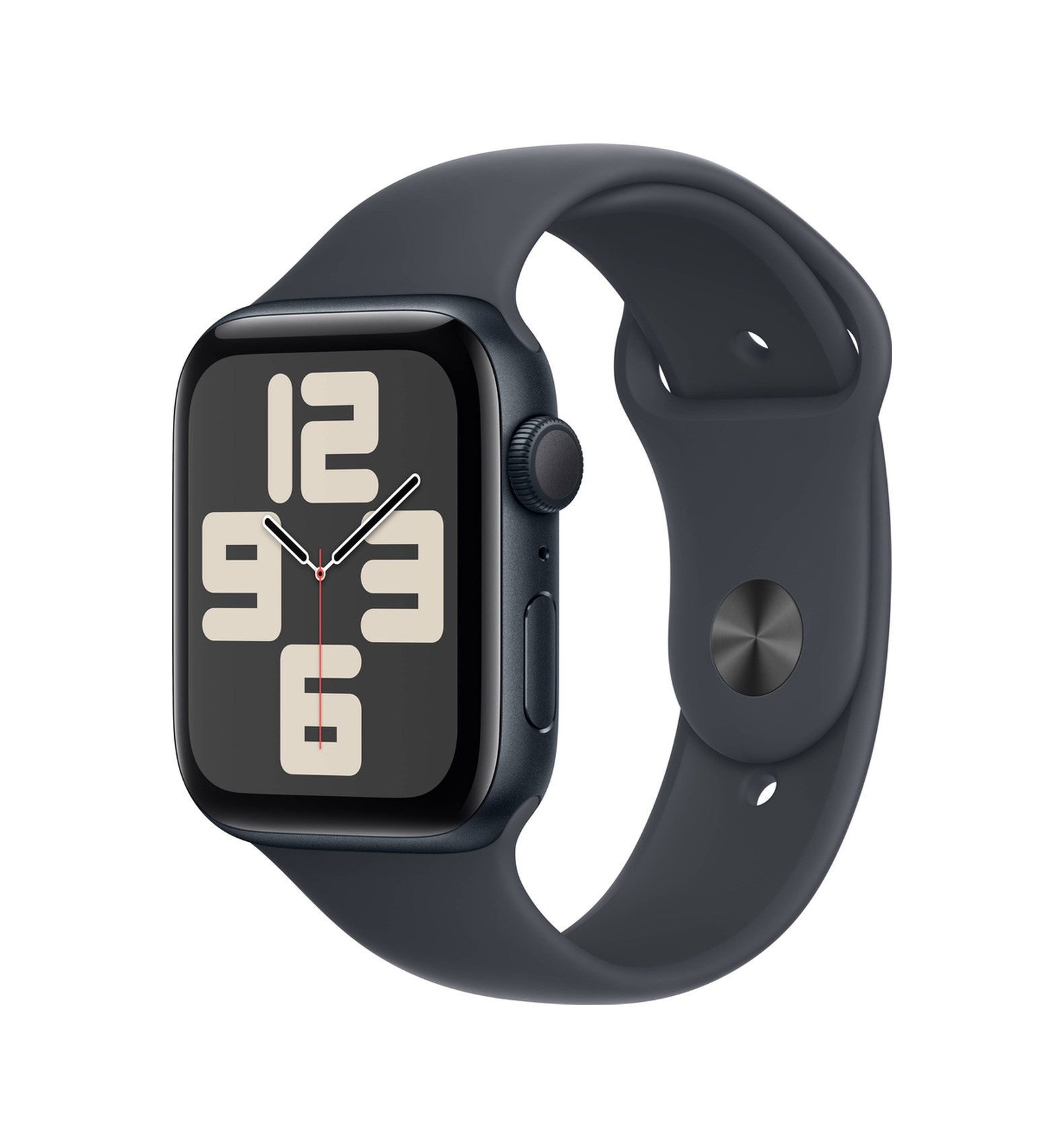 Apple Watch SE 44 MM Alüminyum Kasa Spor Kordon S/M Akıllı Saat (Apple Türkiye Garantili) Gece Yarıs