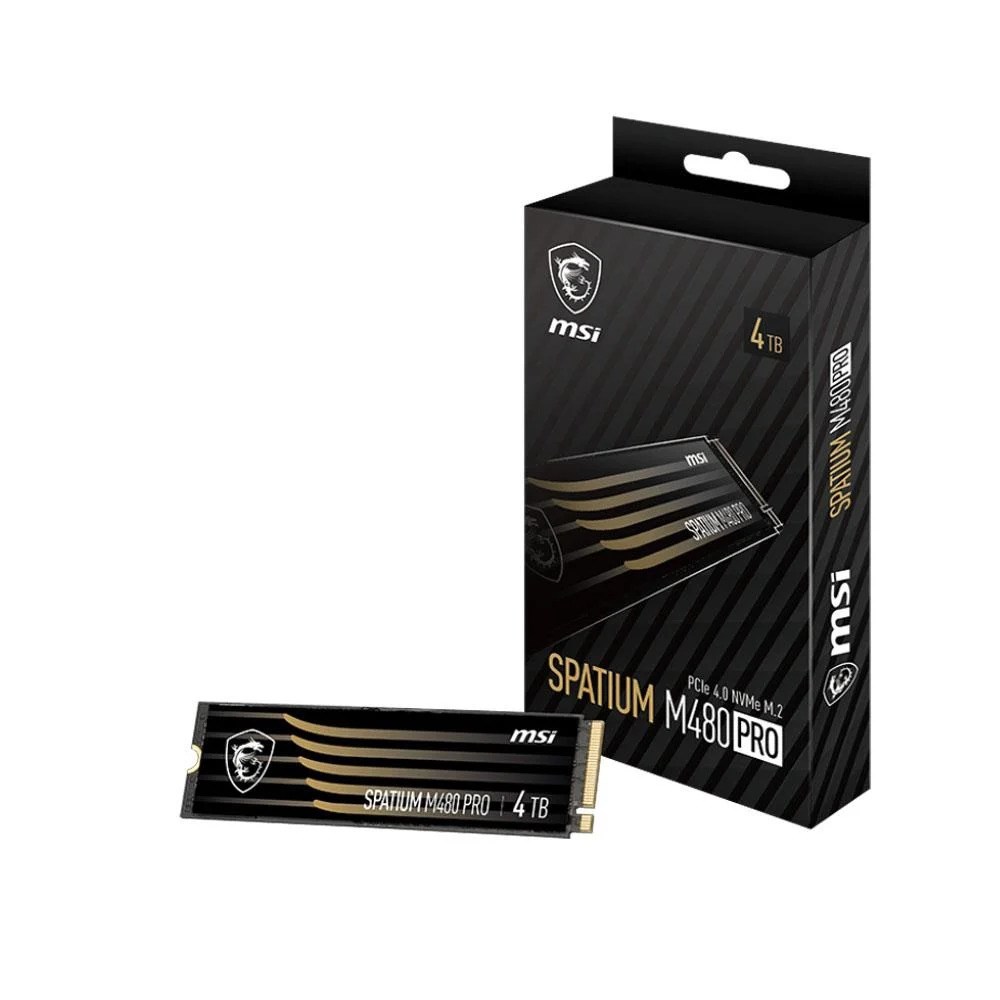 MSI Spatıum M480 Pro 4 TB Pcıe 4.0 NVMe M.2 SSD