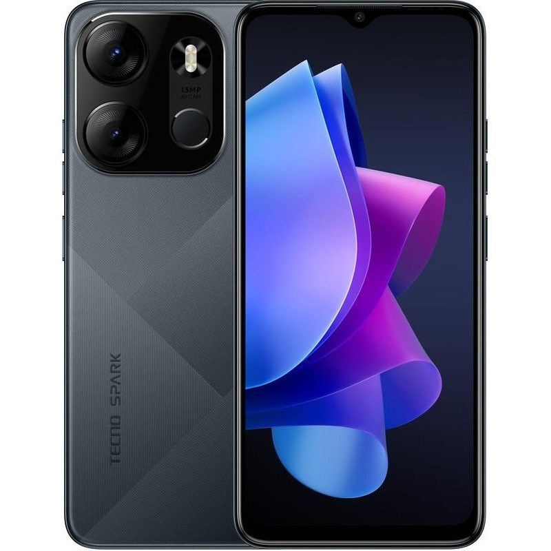 TECNO Spark Go 64 3 GB Ram (TECNO Türkiye Garantili) Siyah