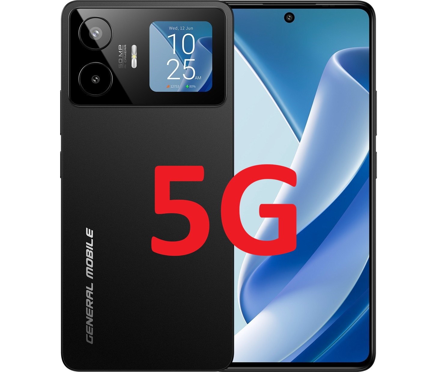 General Mobile GM 26 Pro 256 8+12 Ram 5G (General Mobile Garantili) Siyah