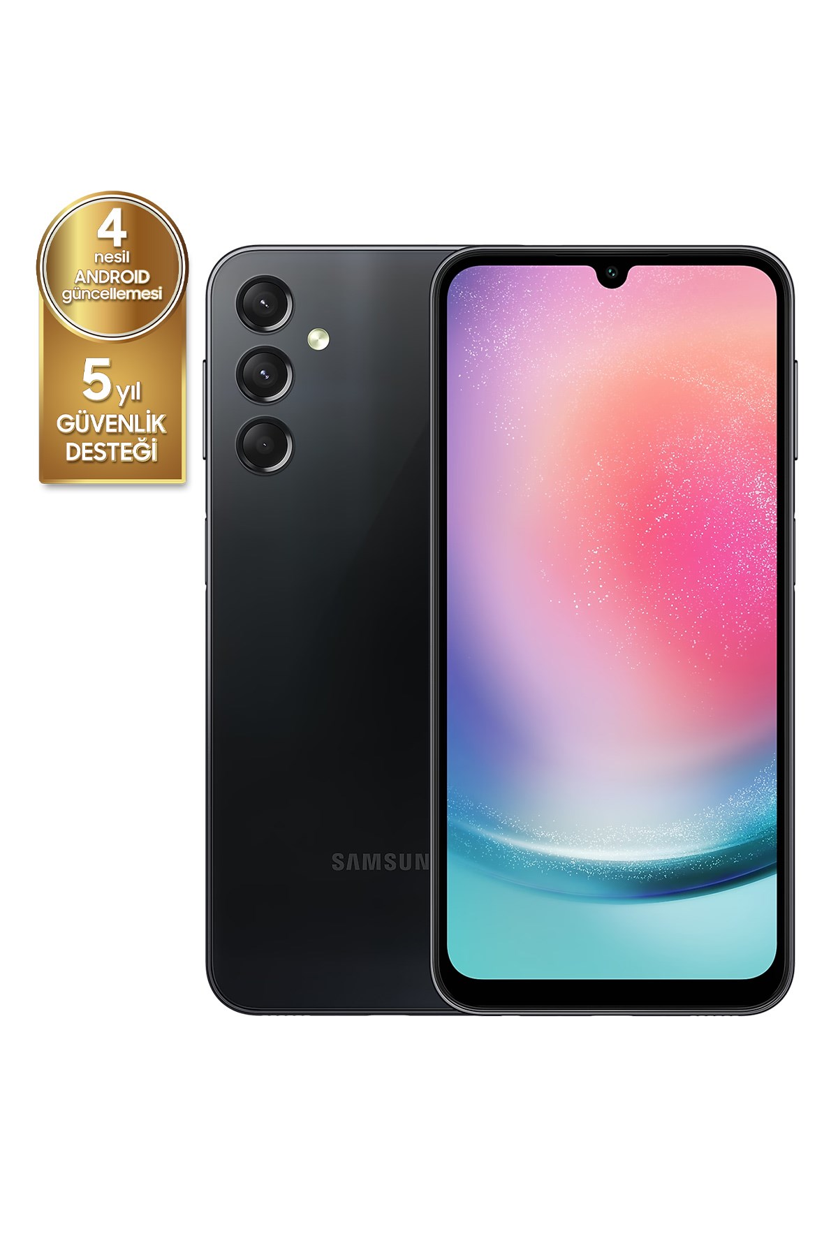 Samsung Galaxy A24 128 6 GB RAM (Samsung Türkiye Garantili) Siyah