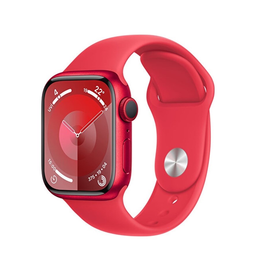 Apple Watch Series 9 41 MM Alüminyum Kasa S/M Akıllı Saat (Apple Türkiye Garantili) Kırmızı