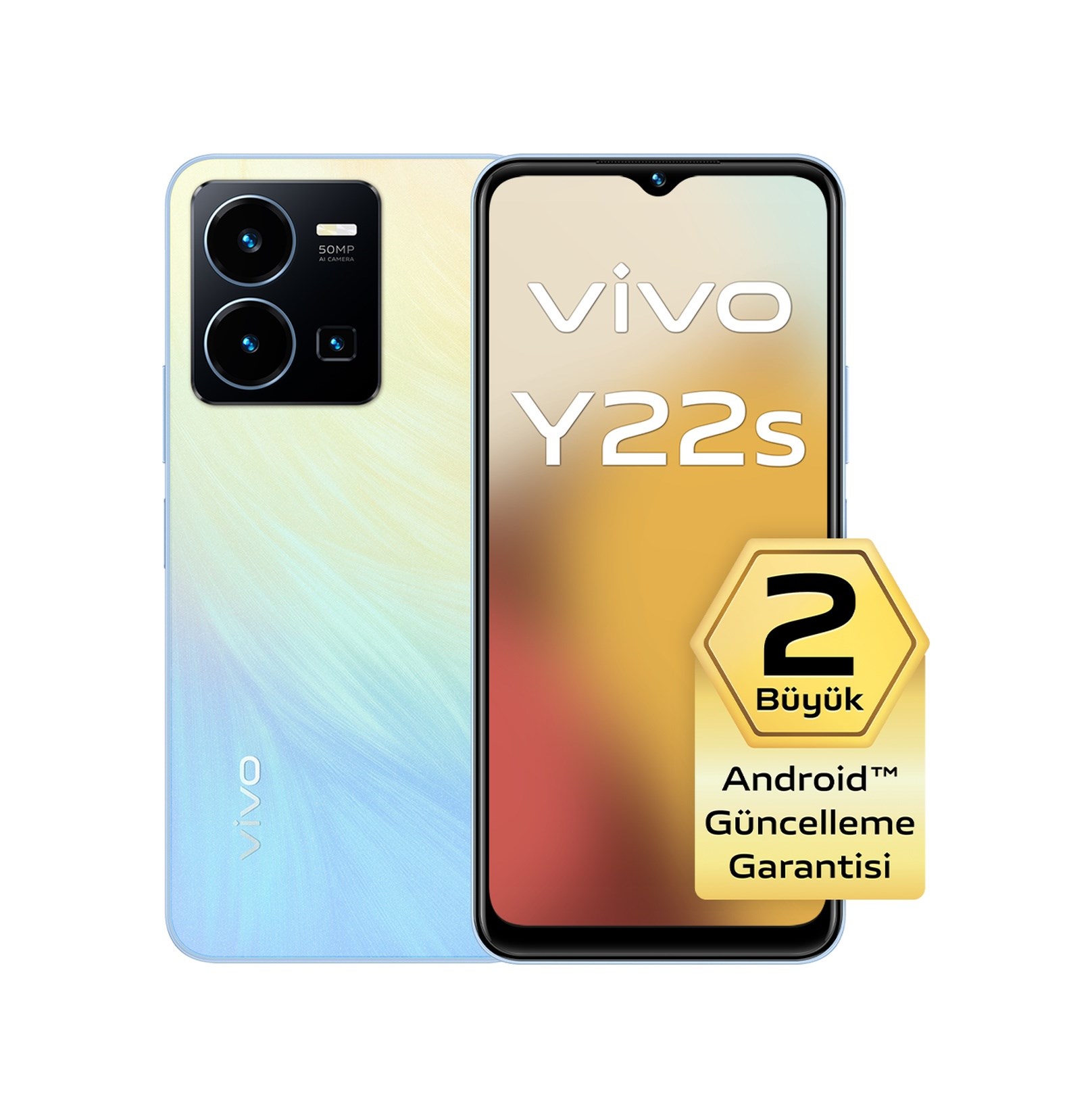 Vivo Y22S 128 6 GB (Vivo Türkiye Garantili) Açık Mavi