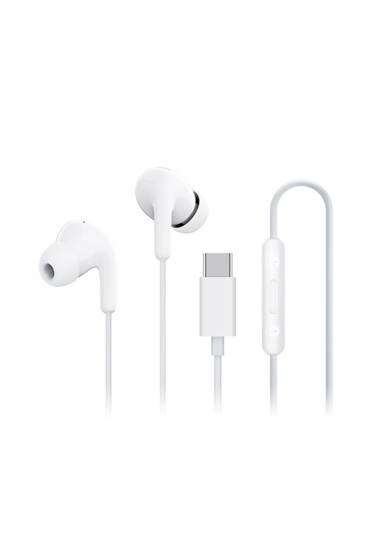 Kablolu Type-C Silikon Kulakiçi Kulaklık Beyaz (Xiaomi Türkiye Garantili)