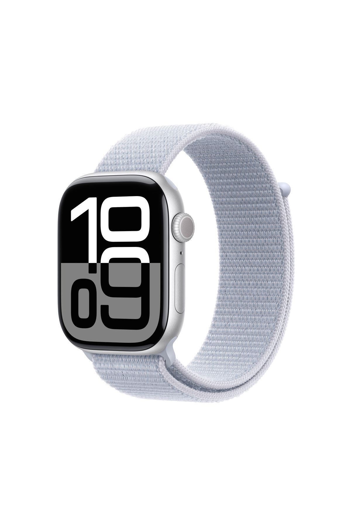 Watch Seri 10 46 mm Gümüş Alüminyum Kasa + Bulut Mavisi Spor Loop