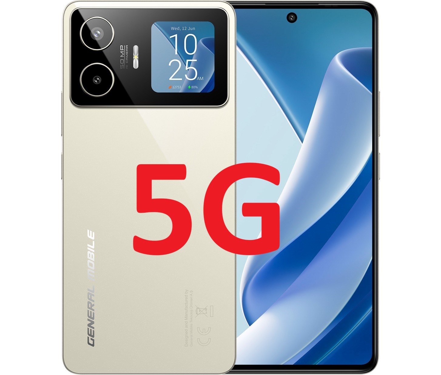 General Mobile GM 26 Pro 256 8+12 Ram 5G (General Mobile Garantili) Gold