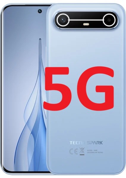 Tecno Spark Slim 256 8+8 5g (Tecno Türkiye Garantili) Mavi
