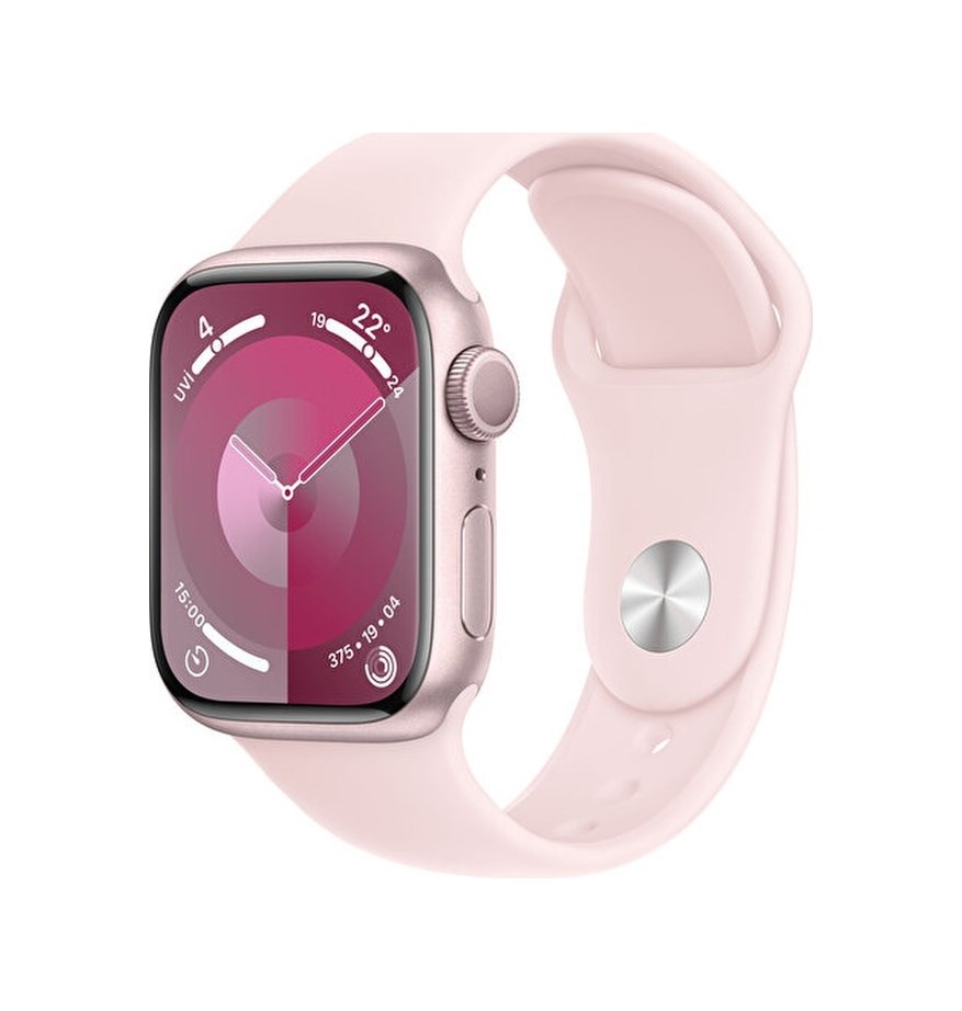 Apple Watch Series 9 41 MM Alüminyum Kasa M/L Akıllı Saat (Apple Türkiye Garantili) Pembe