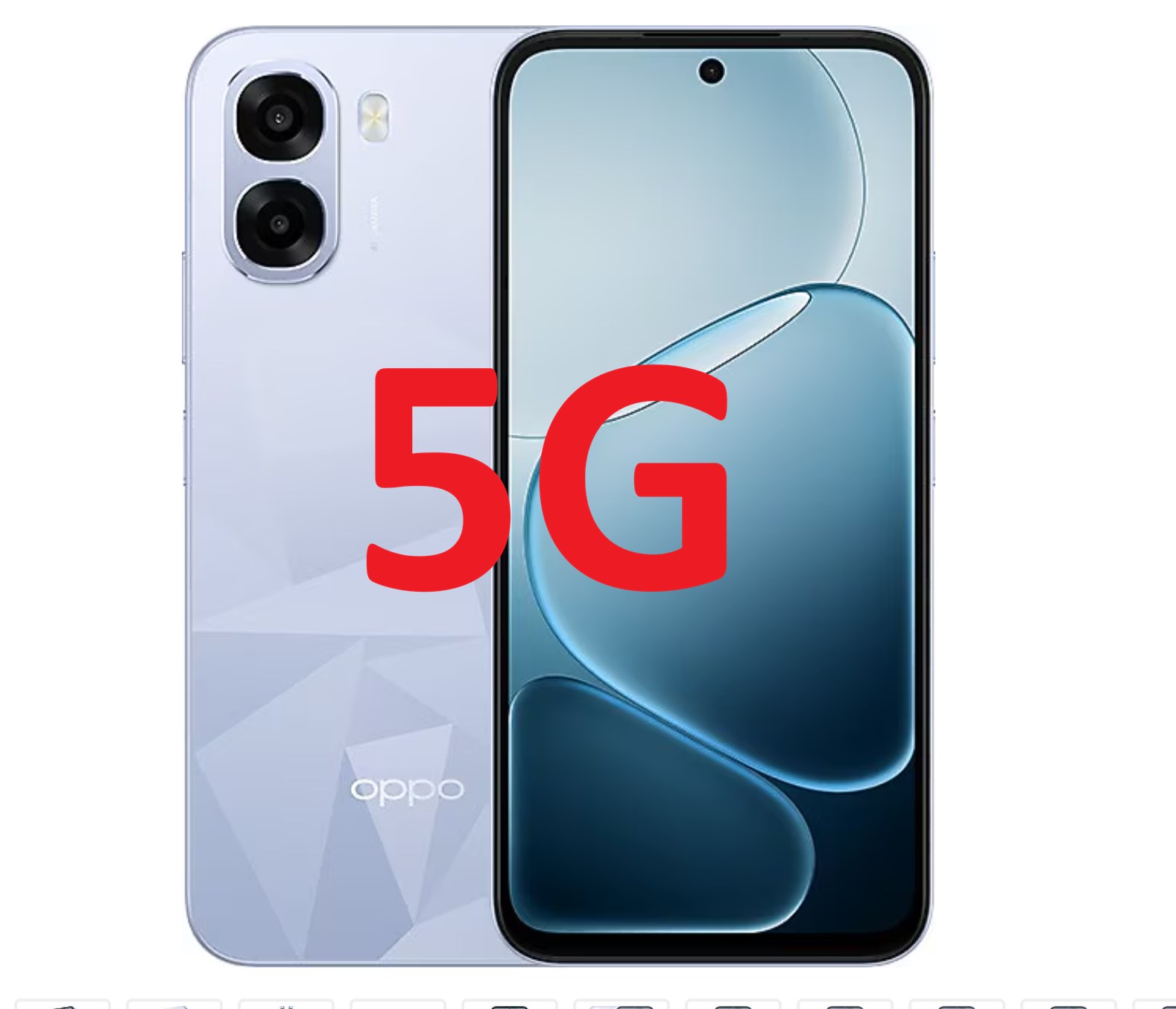 Oppo A6T 5G 128 4 5G (Distribütör Garantili) Mavi