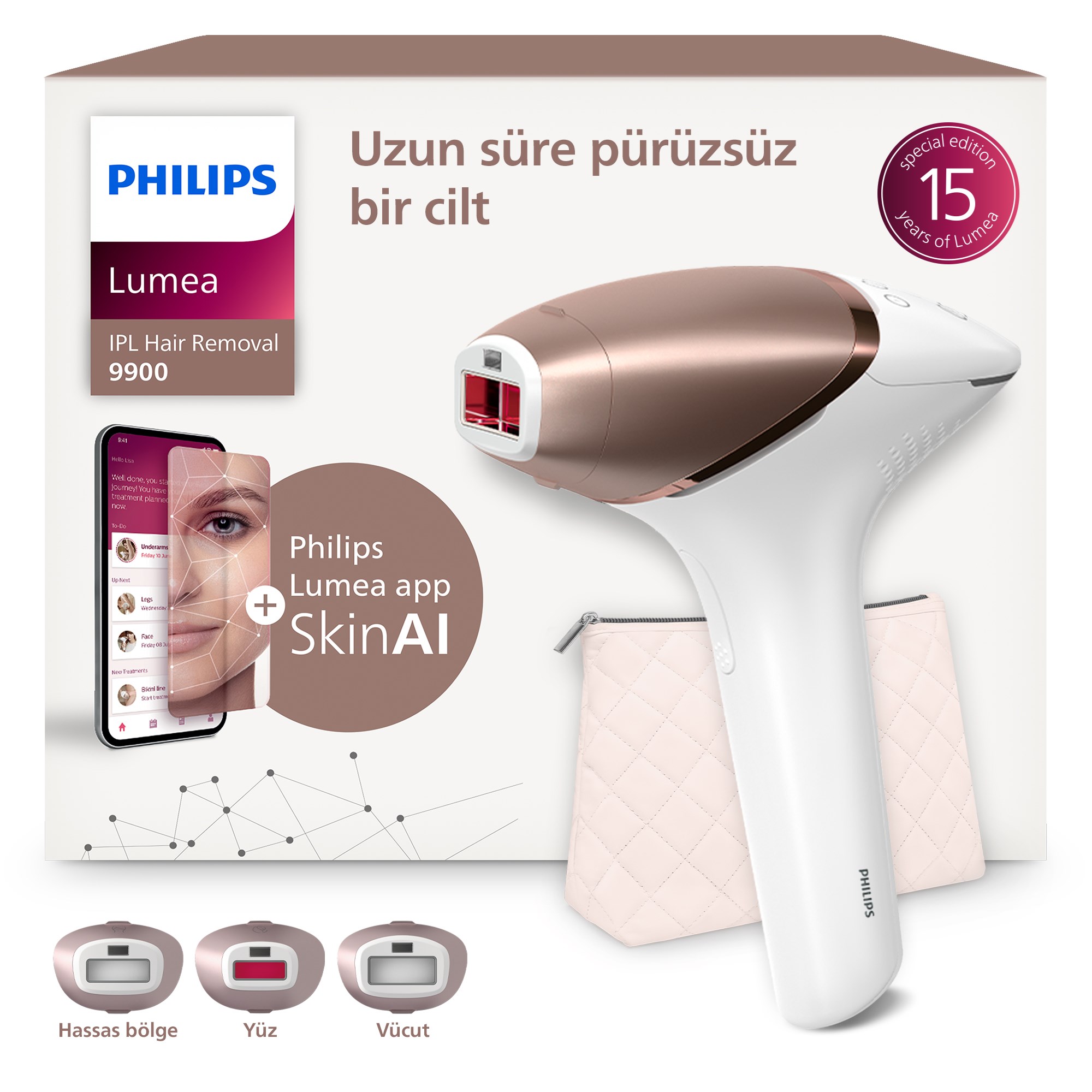 Philips Lumea 9900 Serisi BRI953/01 IPL Tüy Alma Beyaz