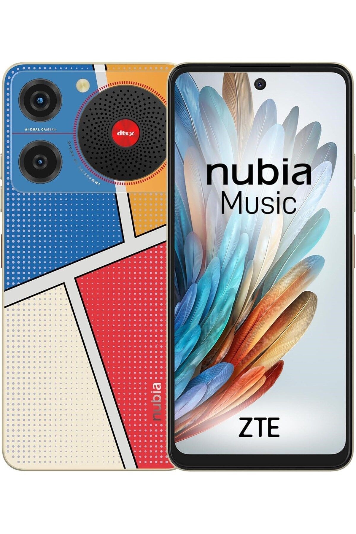 Nubia ZTE Music 4+4 GB Ram 128GB Popart NFC (Zte Türkiye Garantili)
