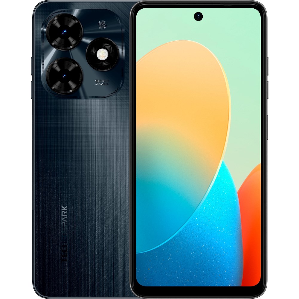 Tecno Spark 20C 128 4 GB Ram (TECNO Türkiye Garantili) Siyah