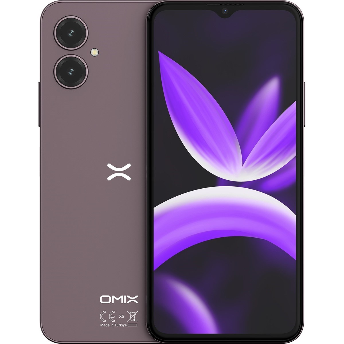 Omix X5 128 4+4 GB (Omix Türkiye Garantili) Mor
