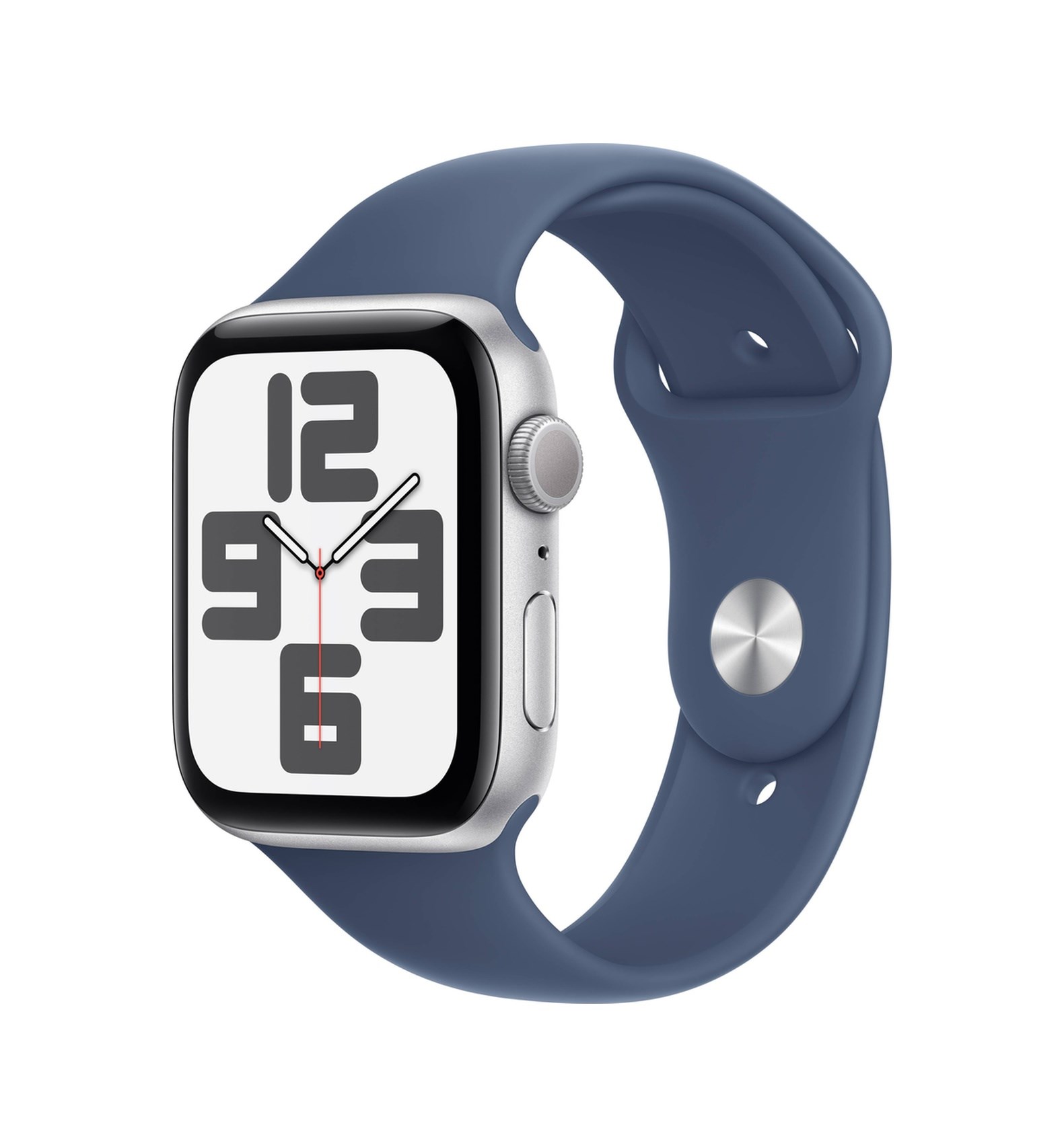 Apple Watch SE 40 MM Spor Kordon M/L Saat MXED3TU (Apple Türkiye Garantili) Gümüş - Kot Mavi