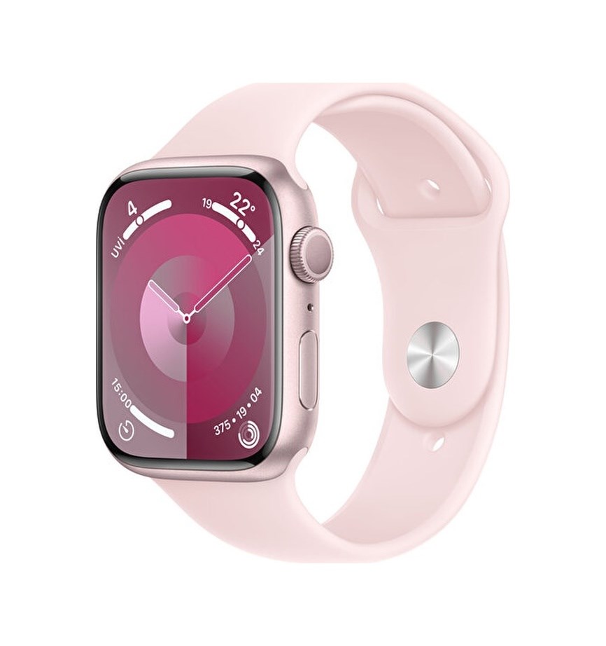 Apple Watch Series 9 45 MM Alüminyum Kasa Spor Kordon M/L Akıllı Saat (Apple Türkiye Garantili) Pemb
