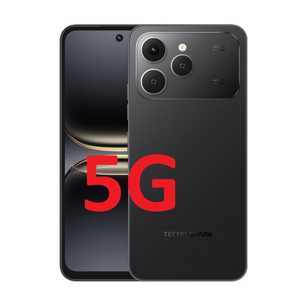 Tecno Spark 40 128 6+6 5G (TECNO Türkiye Garantili) Siyah