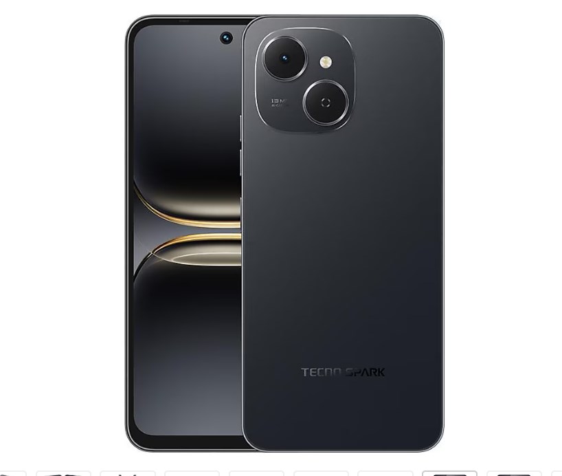 Tecno Spark 40C 128 4 GB (TECNO Türkiye Garantili) Siyah