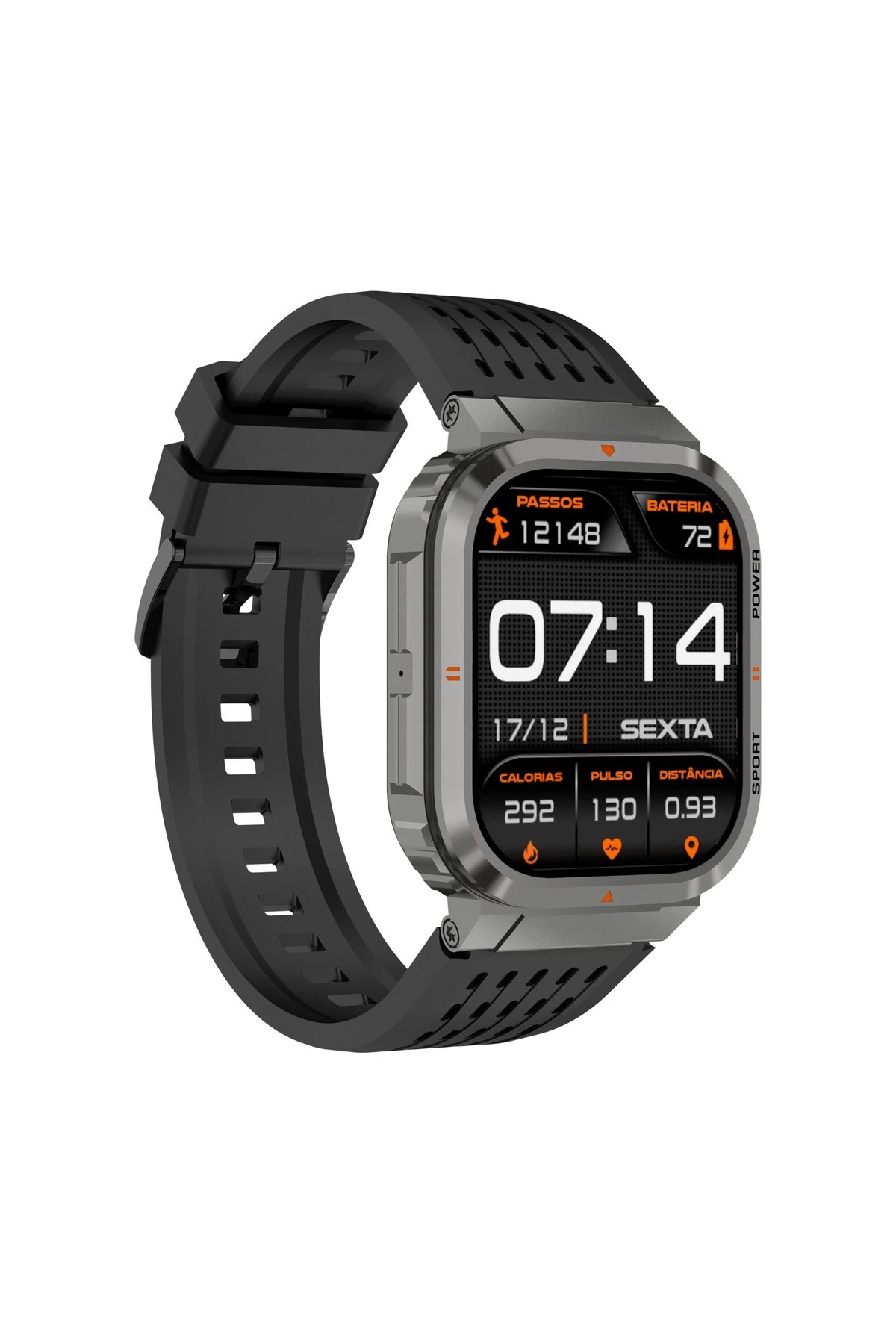 Mipo S43 Geo Akıllı Saat Titanyum Gri
