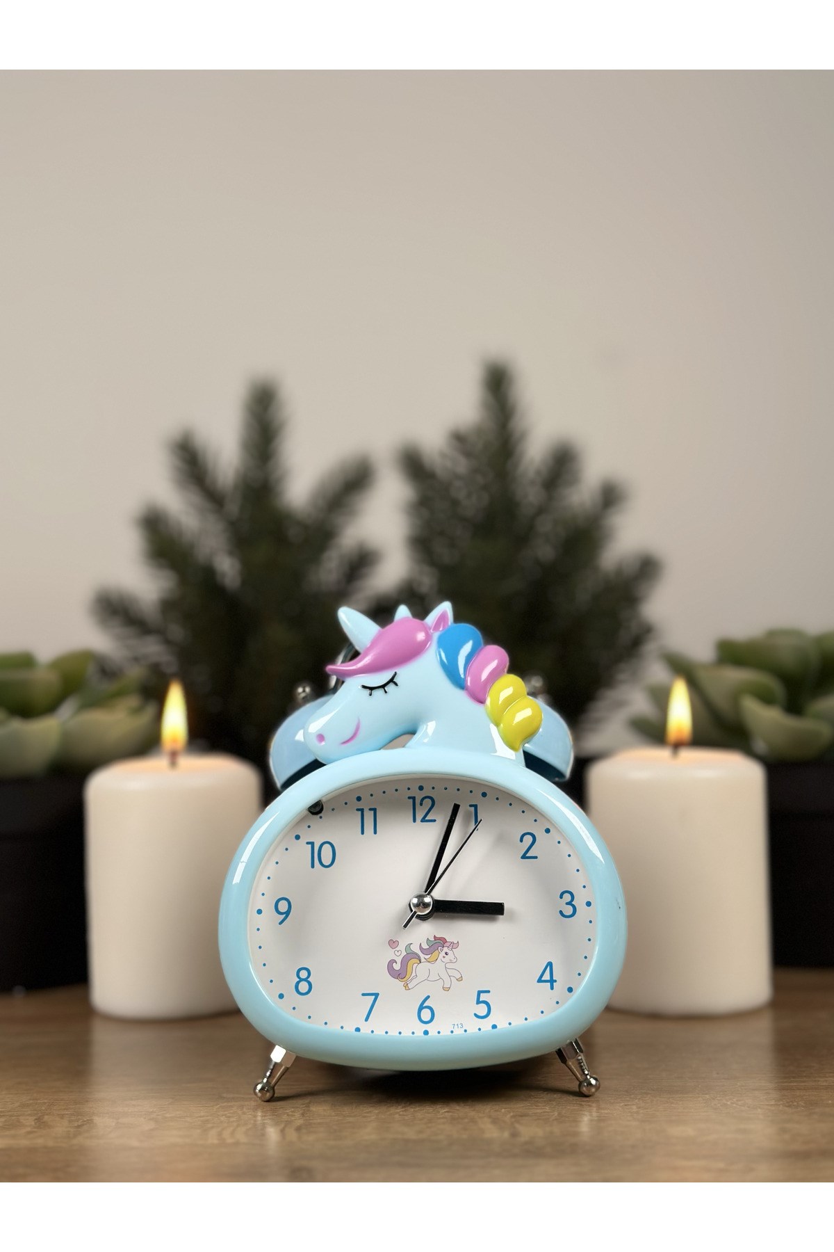 Unicorn Işıklı Alarmlı Masa Üstü Çalar Saat