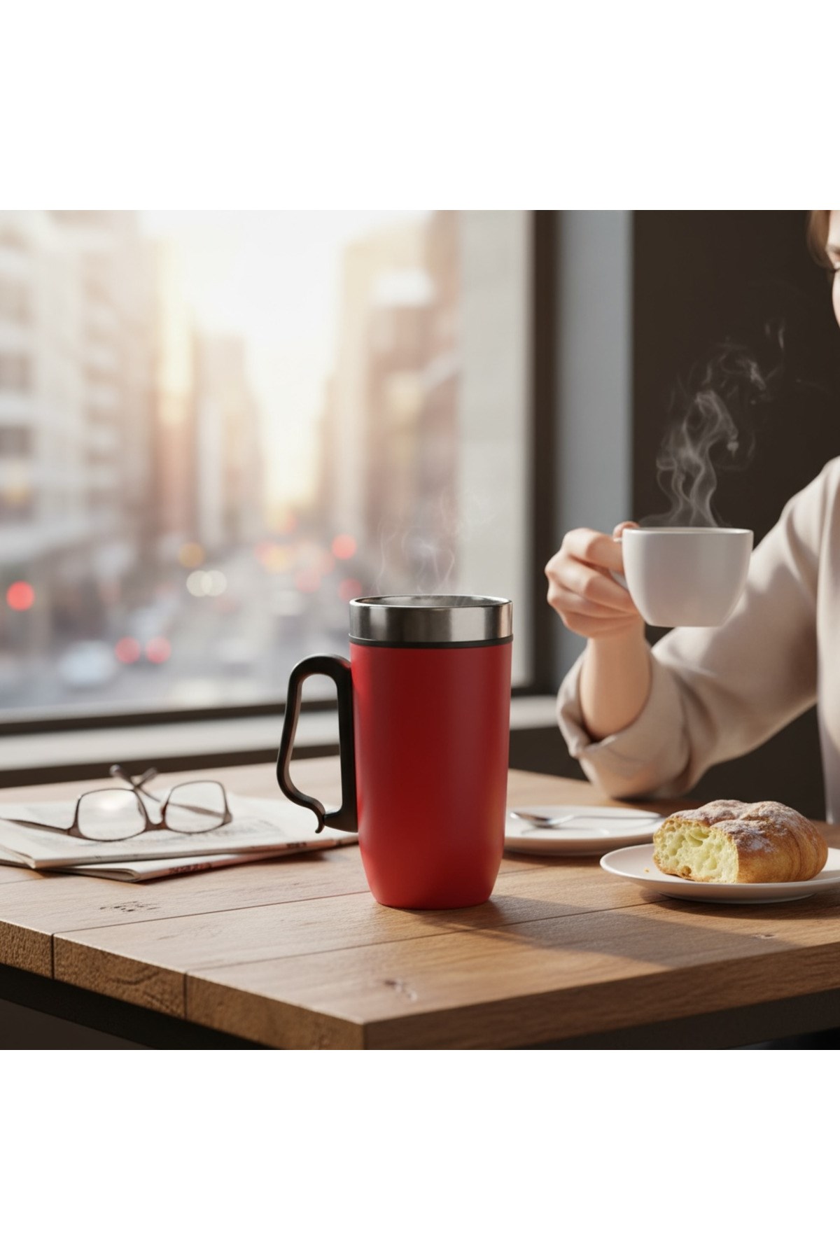 Kişiye Özel Öğretmenler Günü Özel Tasarım Termos Kupa – Kişiye Özel Hediye, Isı Yalıtımlı Çelik Mug