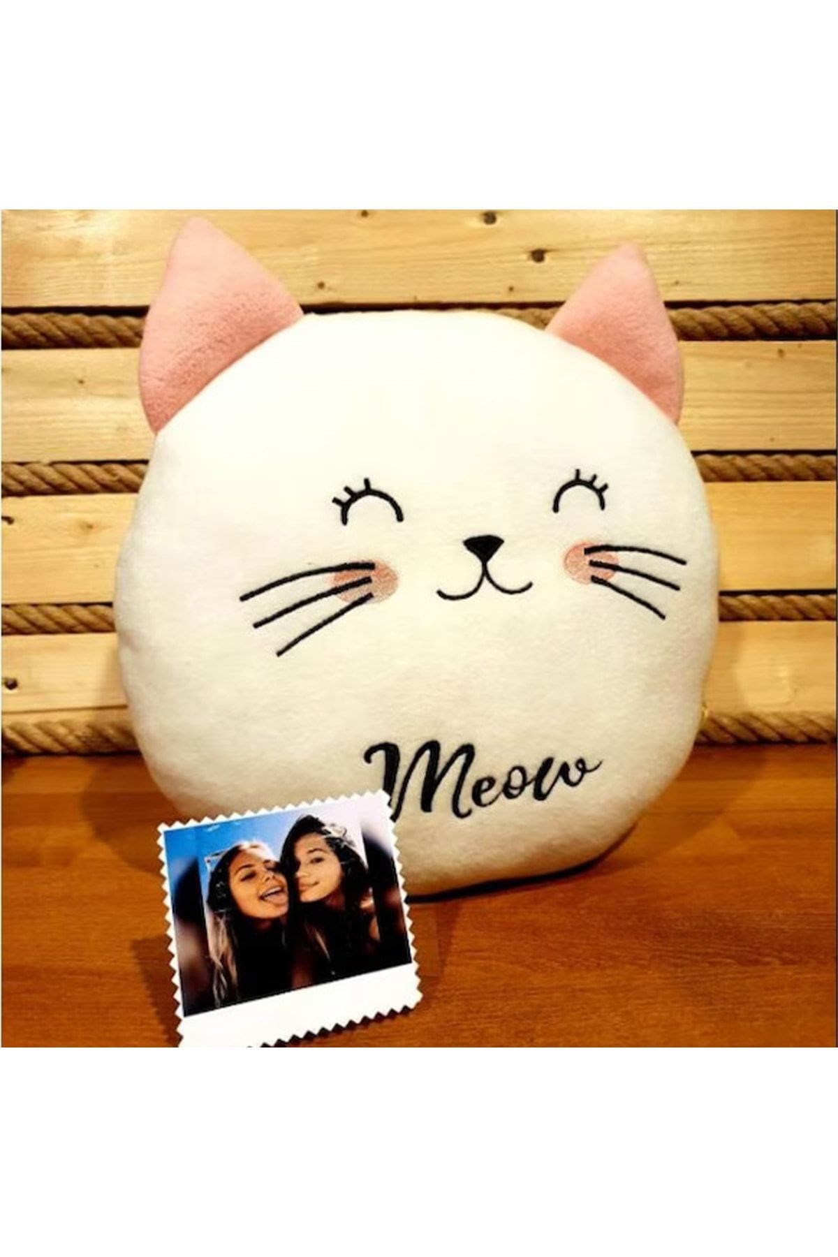 Sevimli Kedi Polar Yastık