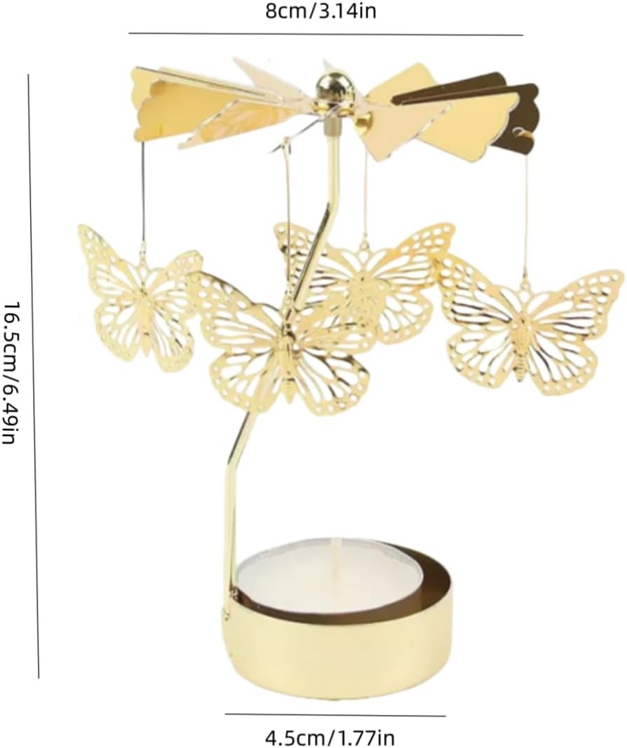 Kelebek Temalı Tealight Mumluk – Dekoratif Masa Üstü Aksesuar