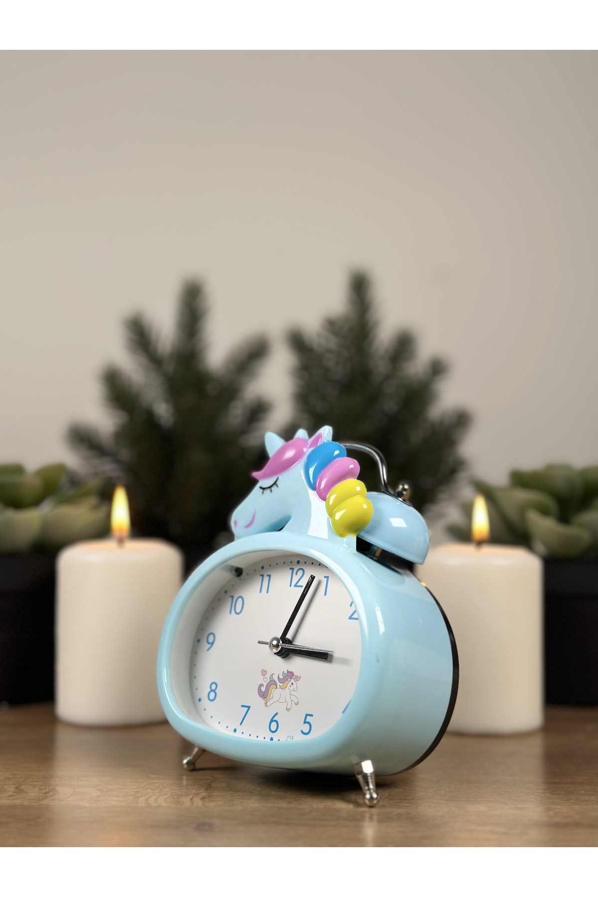 Unicorn Işıklı Alarmlı Masa Üstü Çalar Saat