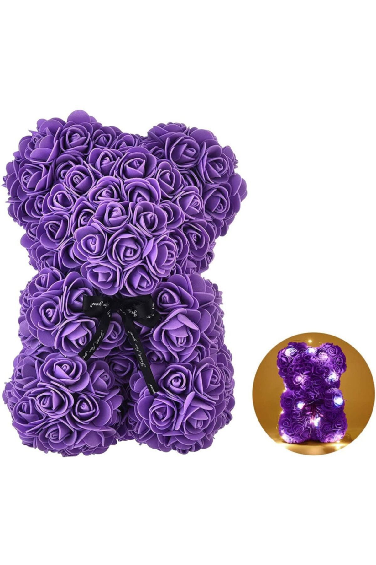 Teddy Rose Kırmızı Mor Ayıcık