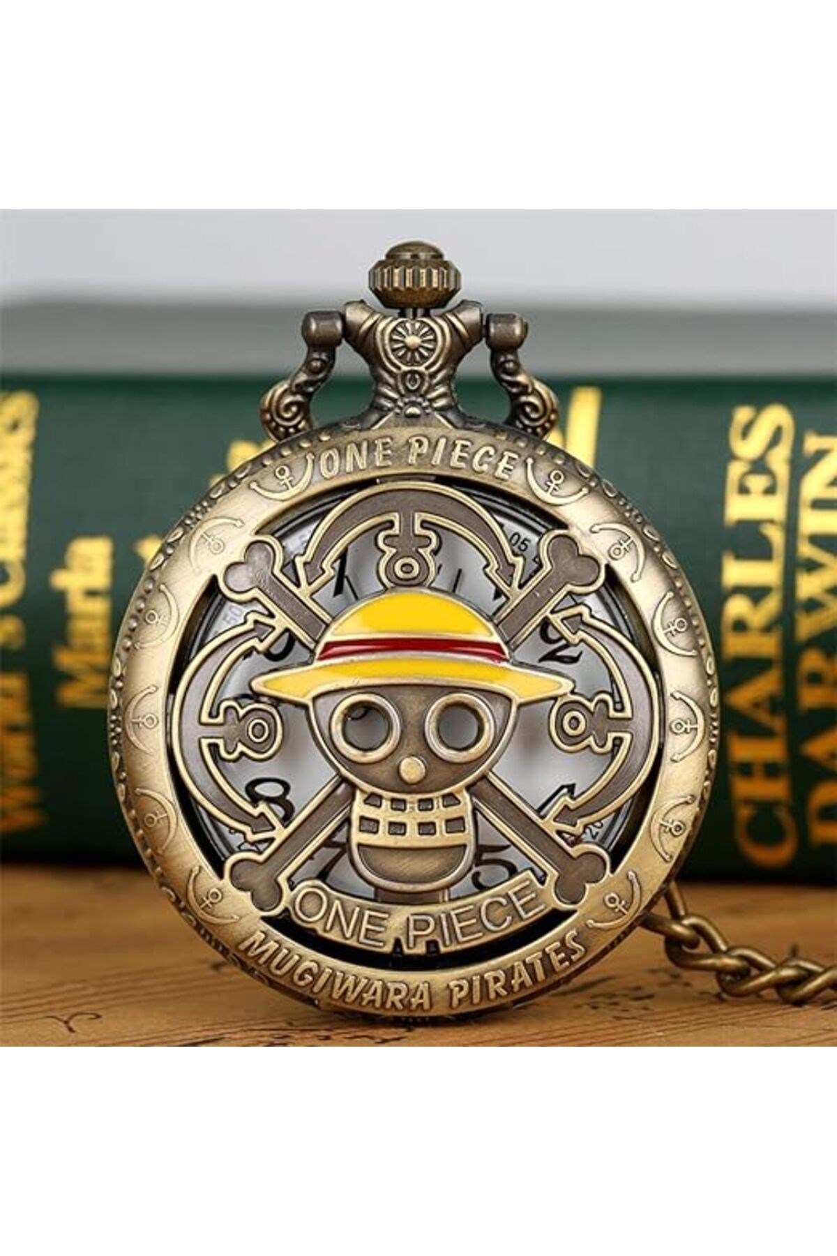 Kişiye Özel Köstekli Cep Saati Ouartz One Piece Tasarımlı Zincirli Cep Saati