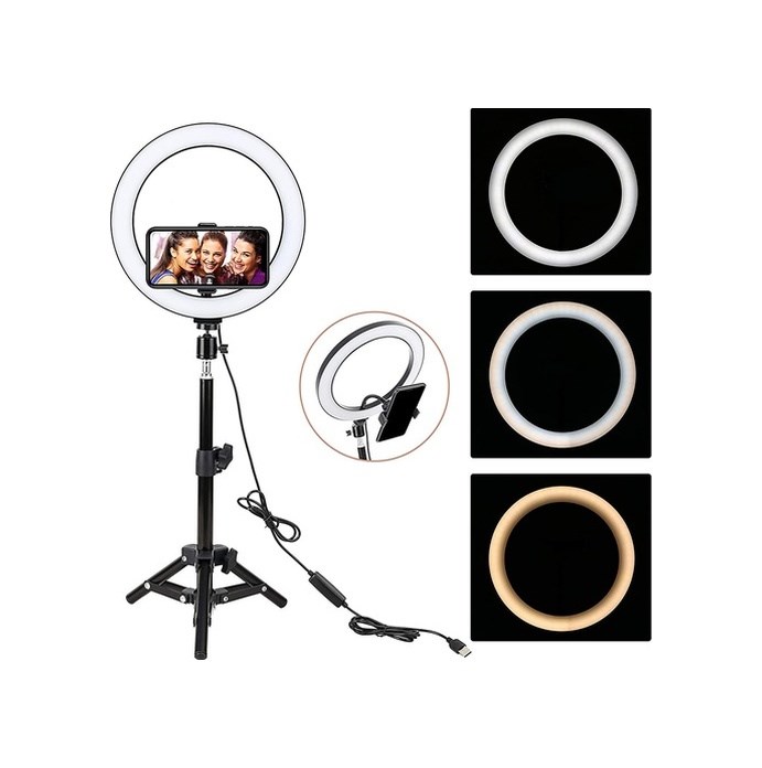 Led Tripot Ayaklı Youtuber Lambası 32 Cm