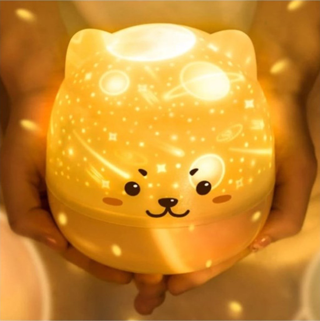 Köpek Temalı Müzikli Projeksiyon Gece Lambası Çok Renkli