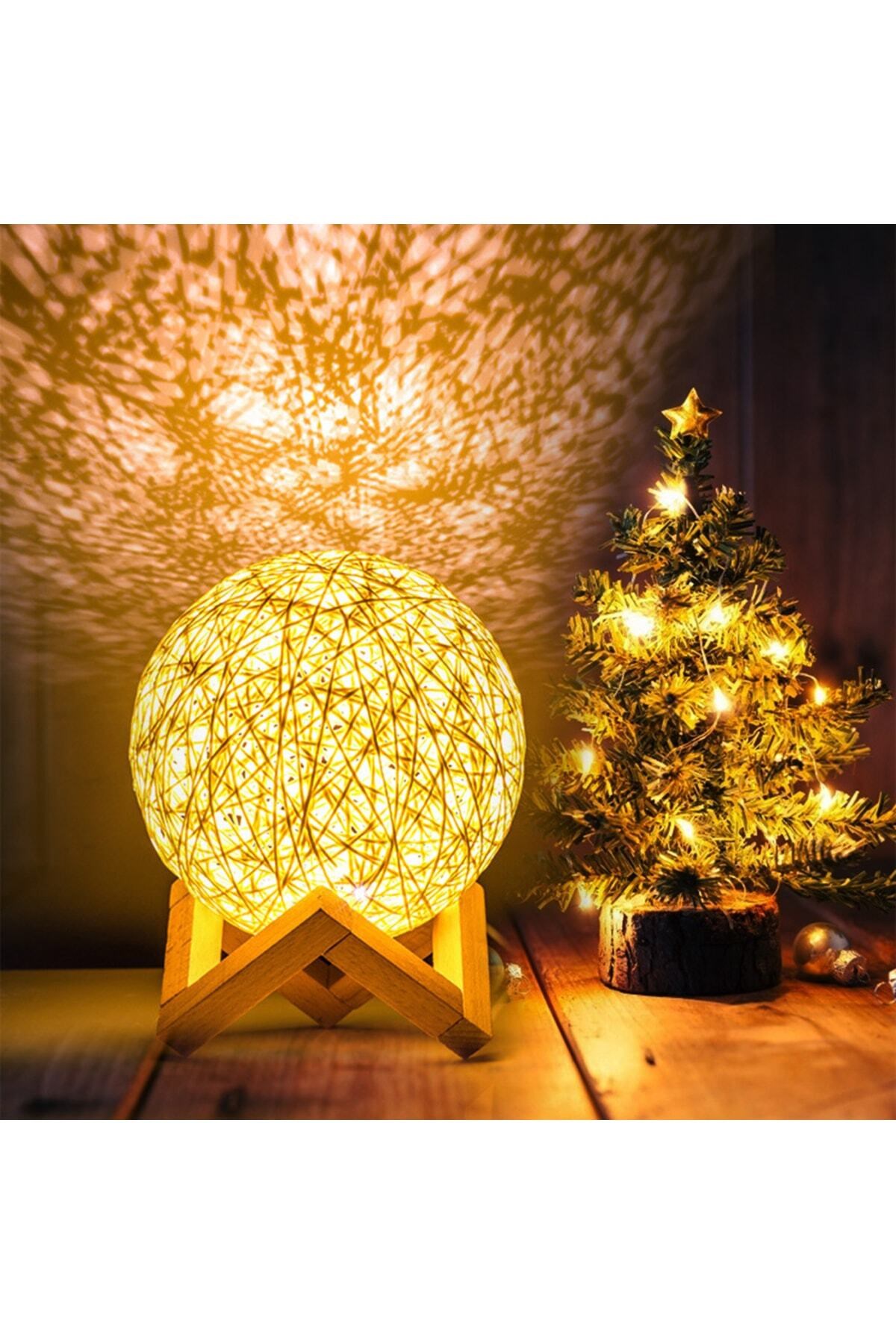 Kişiye Özel Rattan Gece Lambası 19cm*15cm
