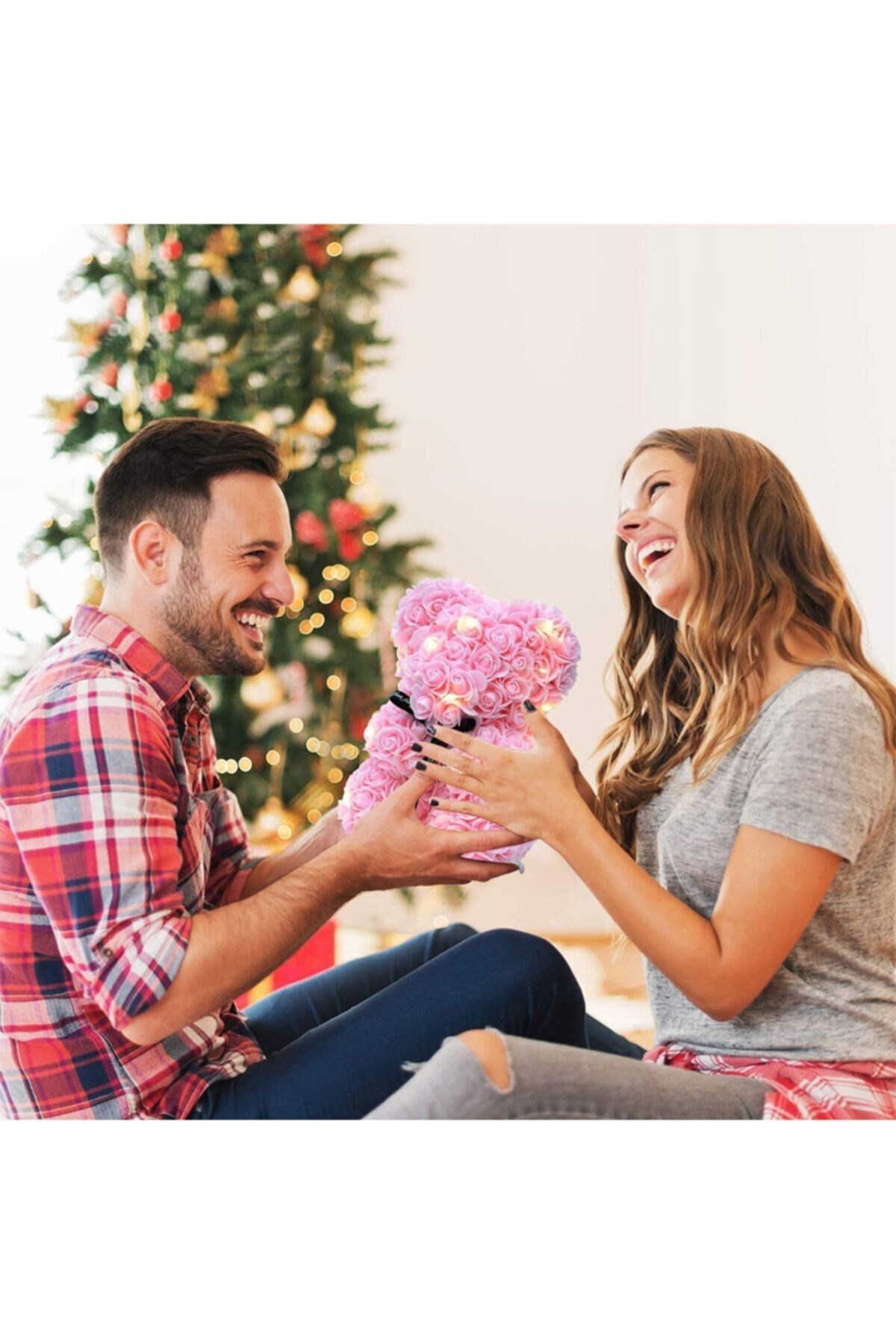 Teddy Rose Kırmızı Pembe Ayıcık