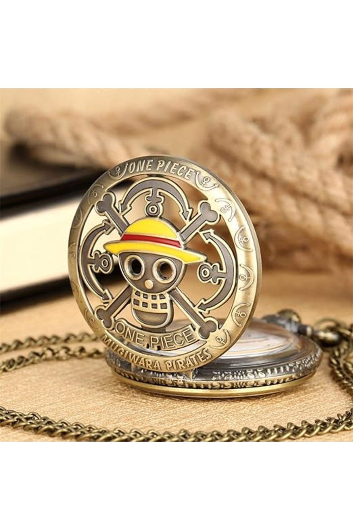 Kişiye Özel Köstekli Cep Saati Ouartz One Piece Tasarımlı Zincirli Cep Saati
