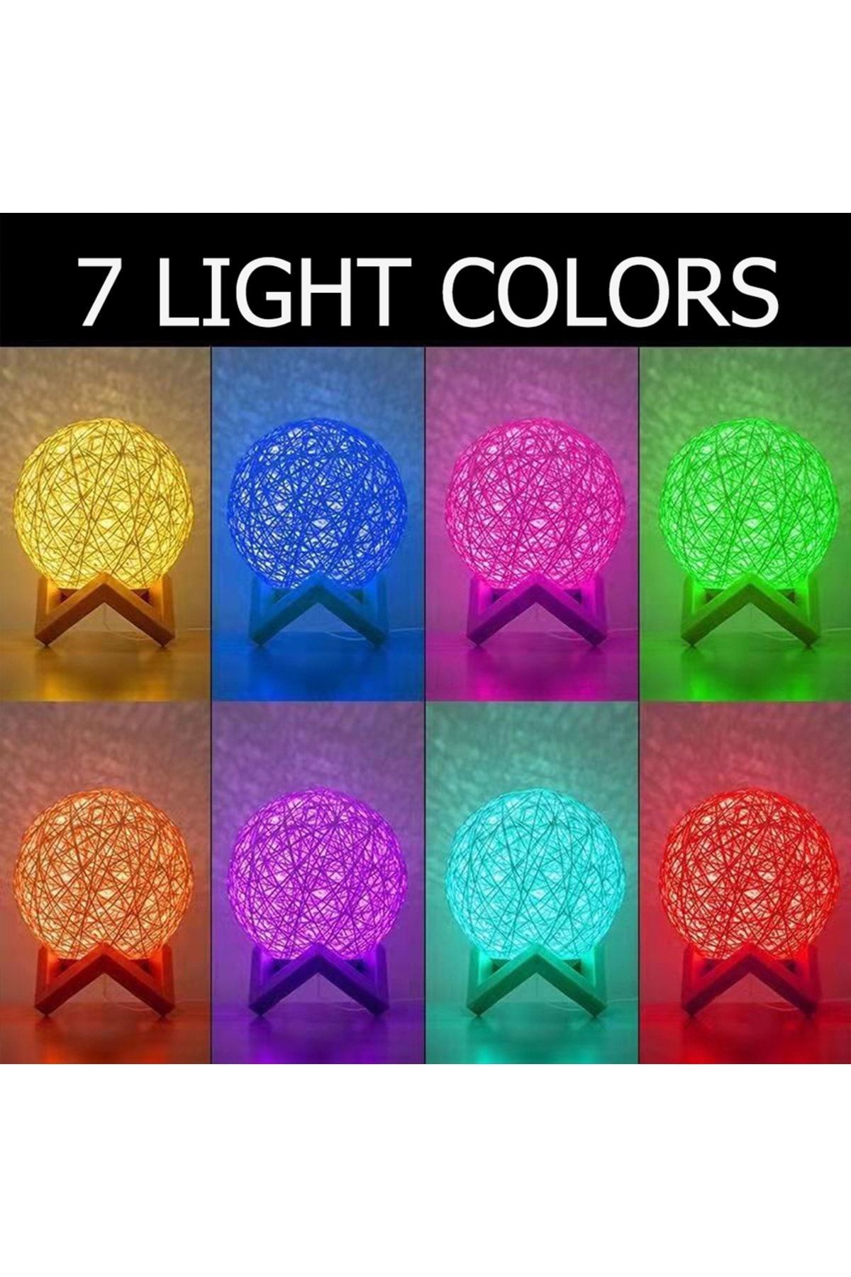 Kişiye Özel Rattan Gece Lambası 19cm*15cm