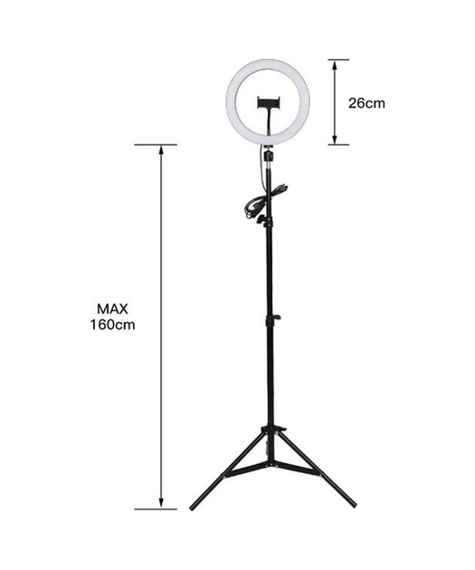 Led Tripot Ayaklı Youtuber Lambası 26 Cm