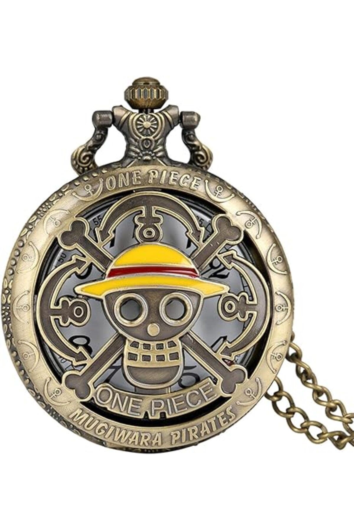 Kişiye Özel Köstekli Cep Saati Ouartz One Piece Tasarımlı Zincirli Cep Saati