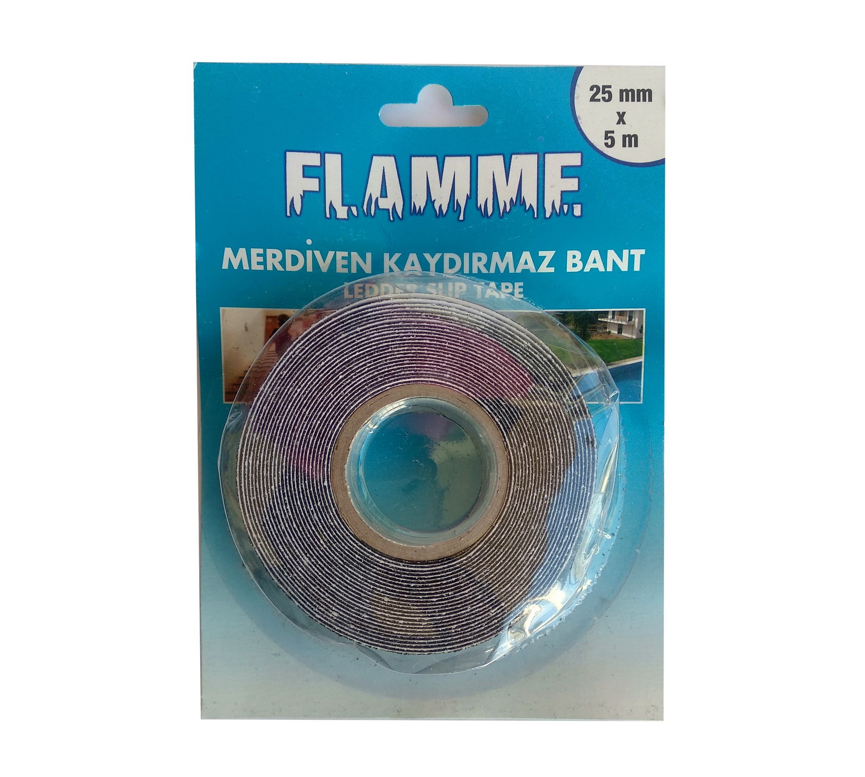 Merdiven Kaydırmaz, Zemin Kaydırmaz Bant - Siyah Renk 5 Mt Merdiven Kaydırmaz, Zemin Kaydırmaz Bant - Siyah Renk 5 Mt