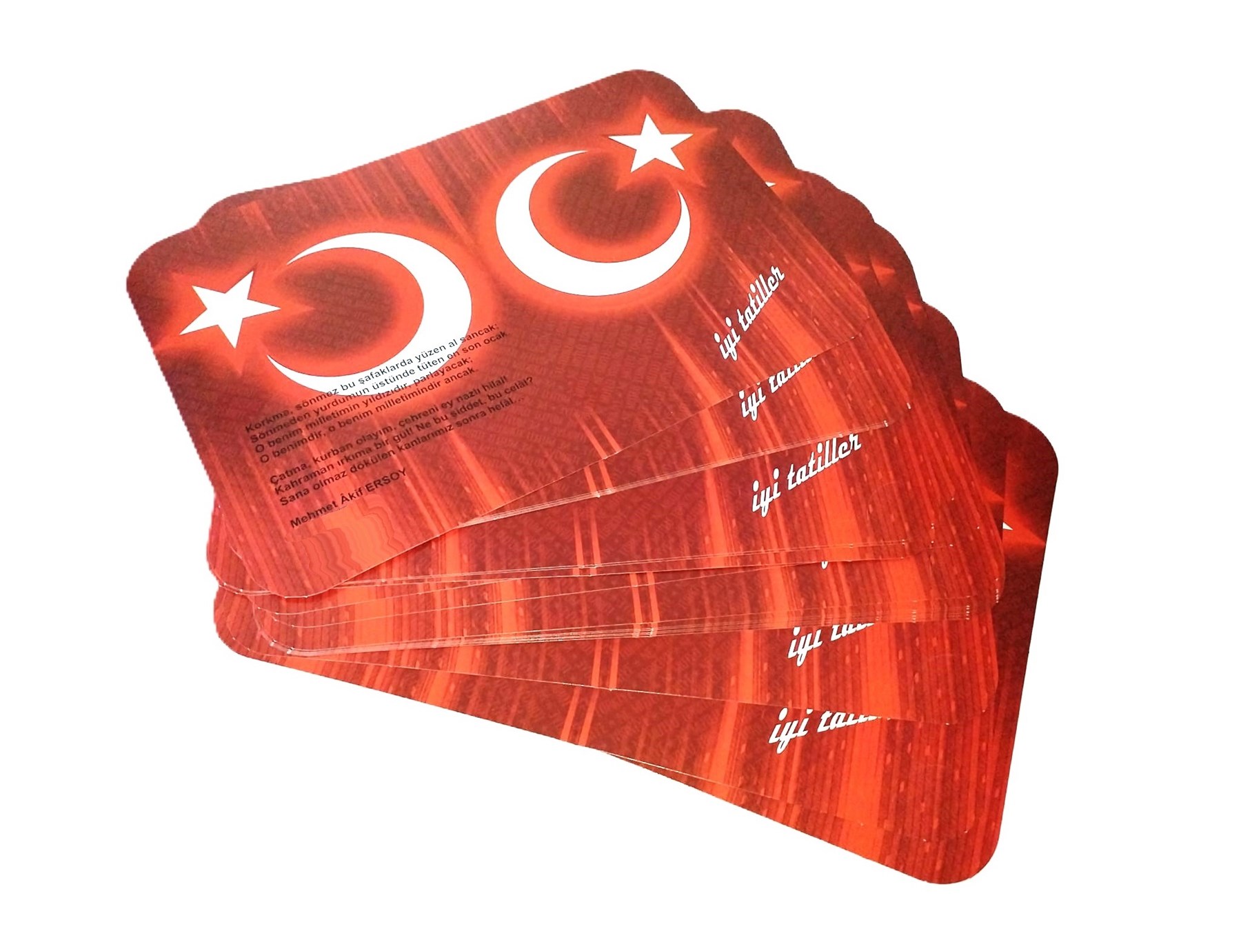 Karne Kabı Türk Bayraklı - İSTİKLAL MARŞI Karne Kabı Türk Bayraklı - İSTİKLAL MARŞI