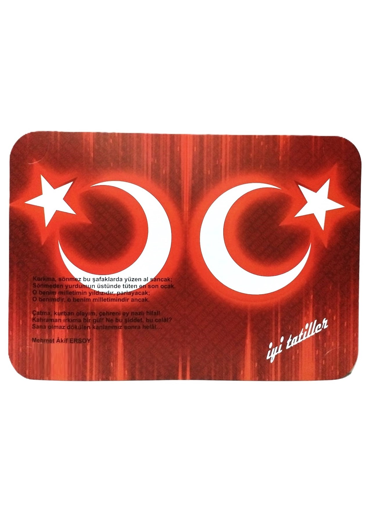 Karne Kabı Türk Bayraklı - İSTİKLAL MARŞI Karne Kabı Türk Bayraklı - İSTİKLAL MARŞI