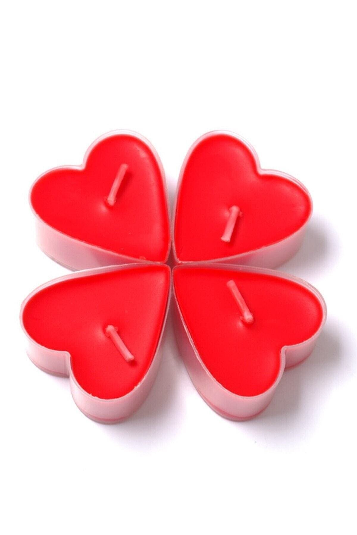 Mum Tea lights  16ad KALP Şekilli Mum Tea lights  16ad KALP Şekilli