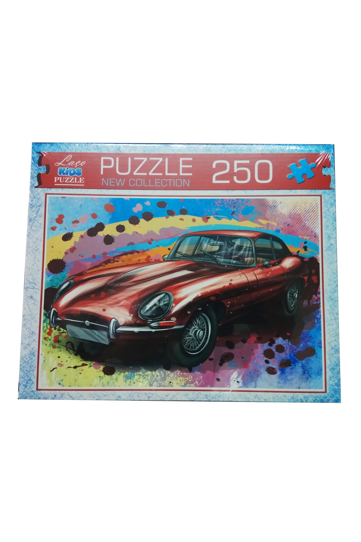 250 Parça Kırmızı Jaguar Araba  Puzzle Yapboz 250 Parça Kırmızı Jaguar Araba  Puzzle Yapboz
