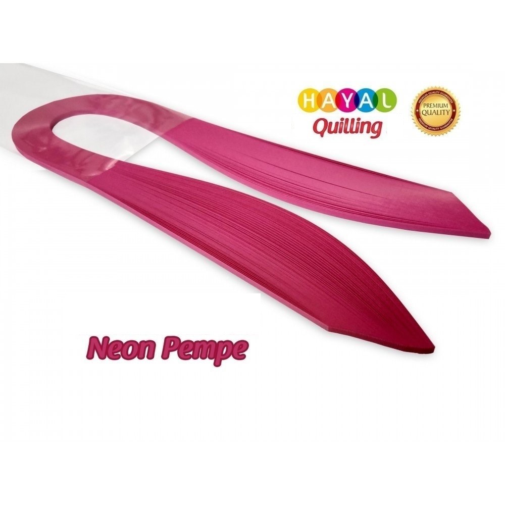 1.5 mm Pembe (Neon) Renk Quilling Kağıdı - 100lü 1.5 mm Pembe (Neon) Renk Quilling Kağıdı - 100lü