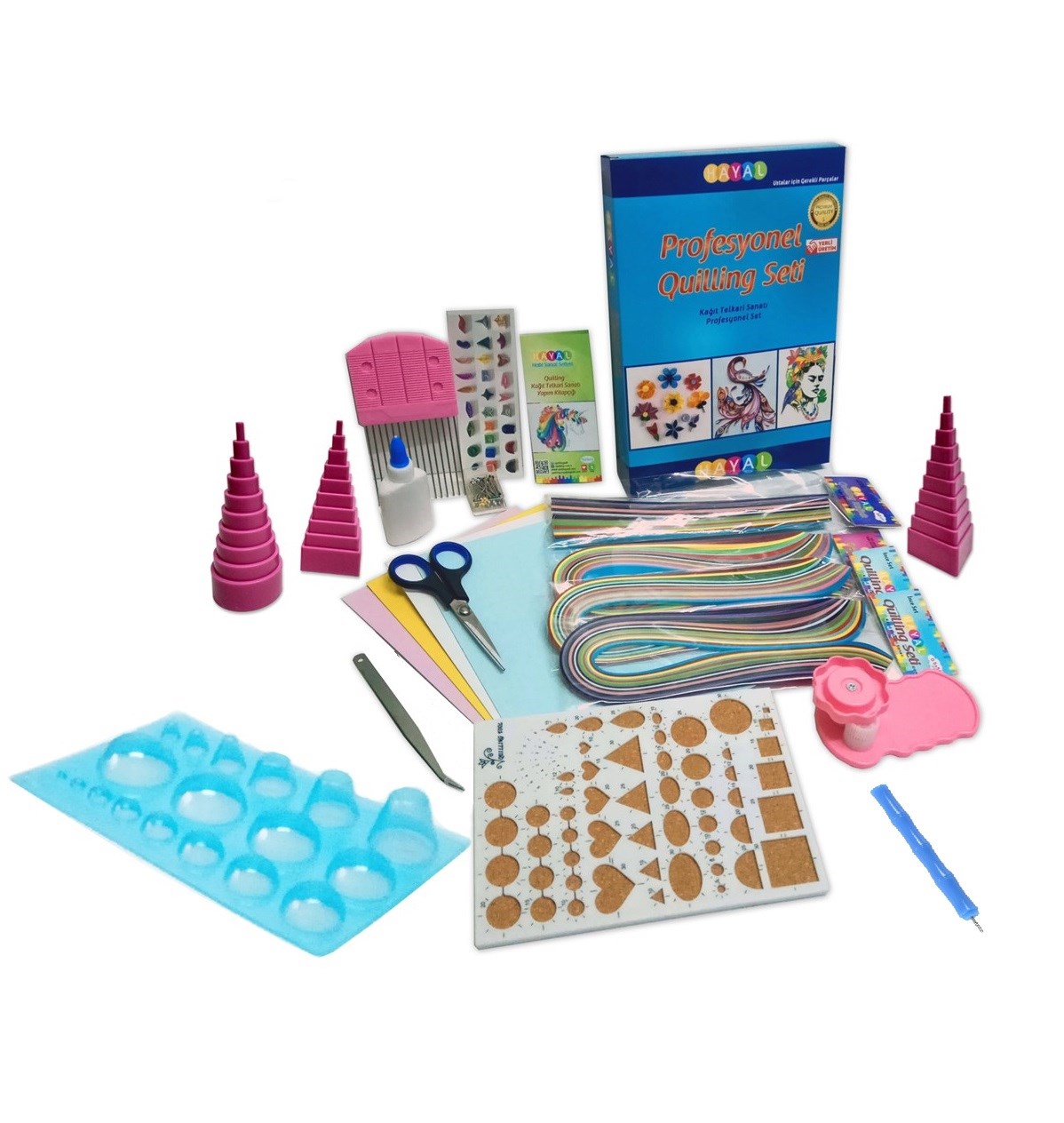 Profesyonel Quilling Seti - Set No: 4 Profesyonel Quilling Seti - Set No: 4