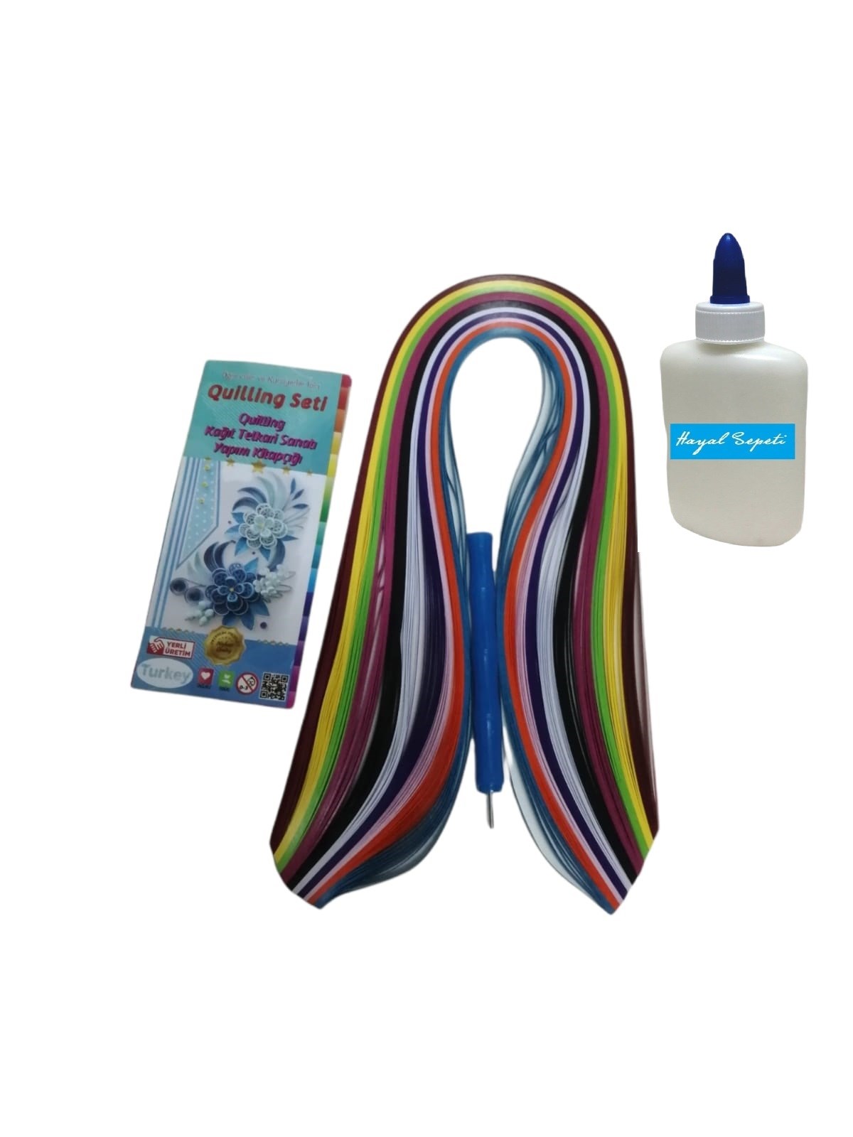 Hayal Sepeti Mini 4mm Quilling Seti (Metal UÇLU Kıvırma Aparatı ile Birlikte)